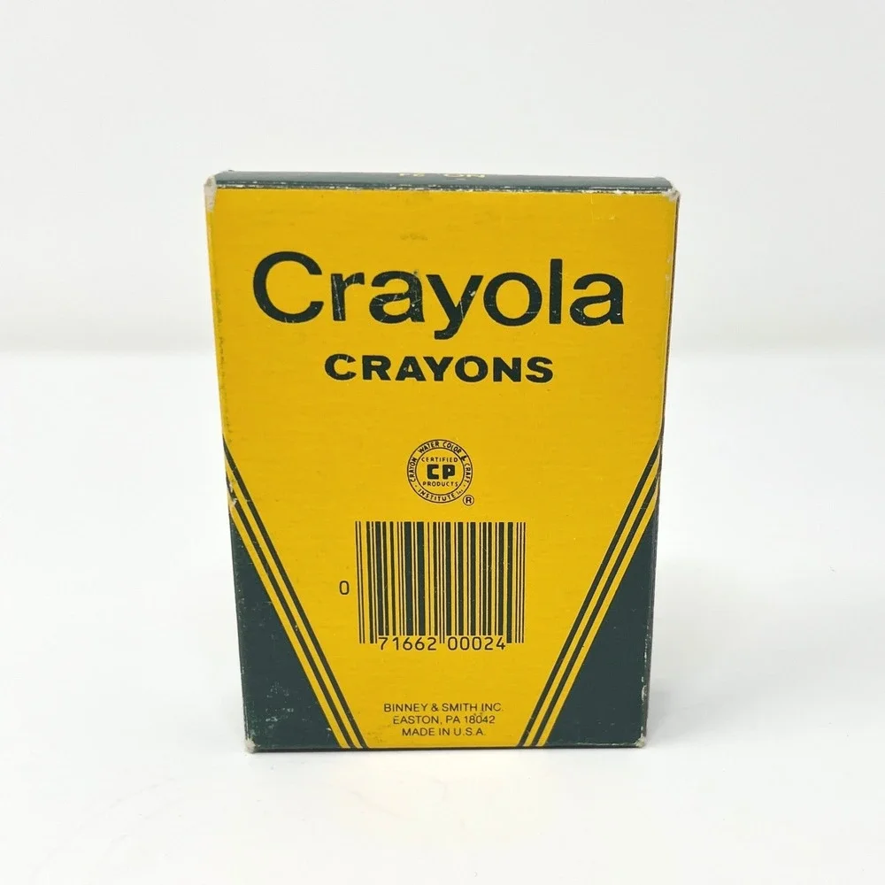 Vintage Crayola 20 Count Crayons Yellow Vintage 1993 Binney & Smith Box Made USA